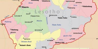 Zemljevid Lesoto