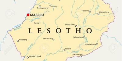 Zemljevid maseru Lesoto